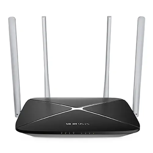 TP-Link Mercusys AC12 4 Port 1200 Mbps Dual Band Kablosuz Router