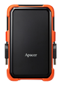 Apacer AC630 2 TB Military Grade Shockproof 2.5¨ USB 3.1 Portable Hard Drive, Black-Orange