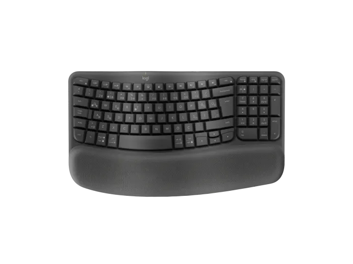 Logitech Wave Keys 920-012311 Wireless Keyboard Q TR, Black