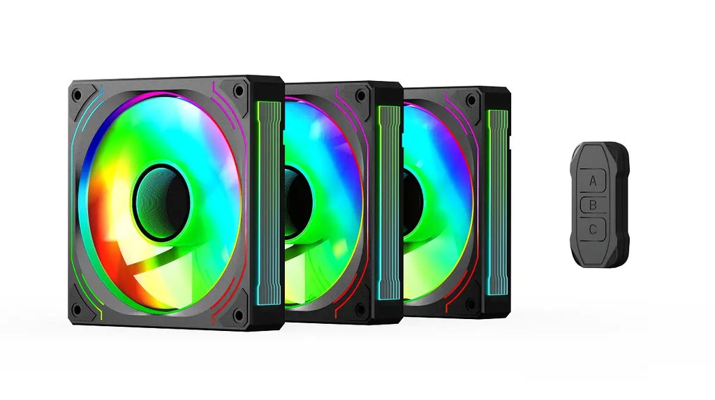 GamePower Glacia 120 Infinity ARGB 3-Piece Fan Set + Hub Kit