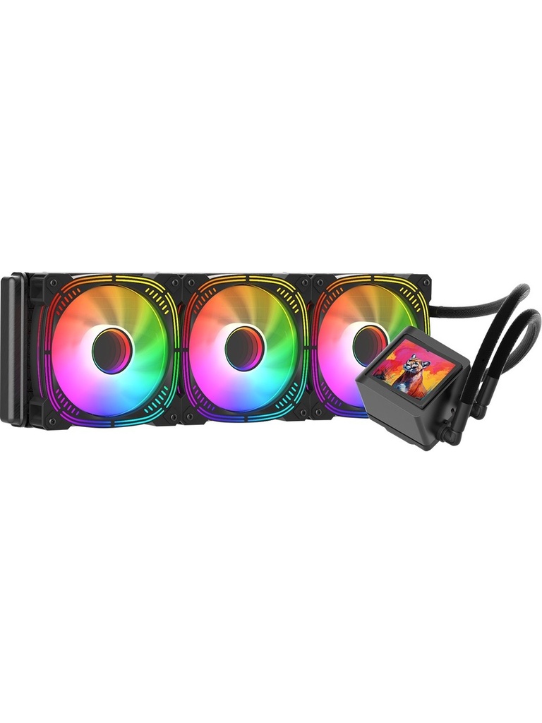 Gamepower Skadi Elite LCD 360 ARGB 360mm Sıvı İşlemci Soğutucu AM5 ve LGA1700 Uyumlu