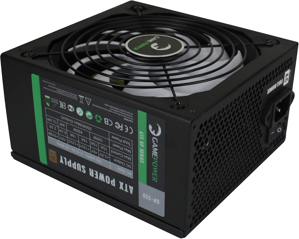 GamePower GP-550 APFC 14cm 80+ Bronze 550W Güç Kaynağı