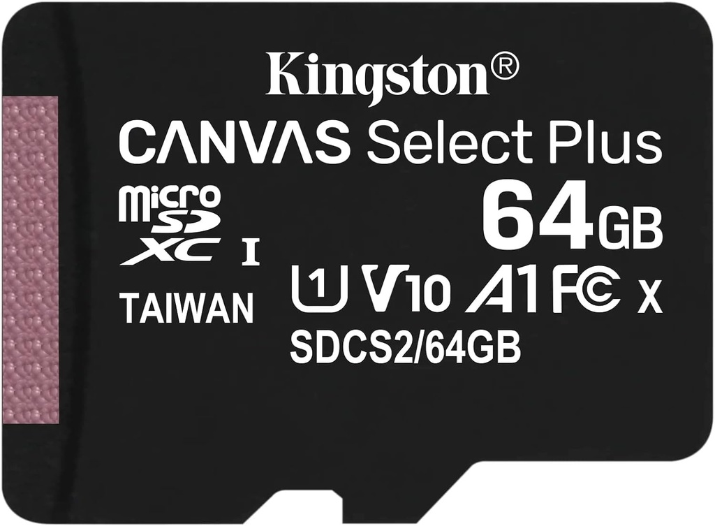 Kingston Canvas Plus 64GB Class 10 100MB/s Okuma Hızlı MicroSD Hafıza Kartı