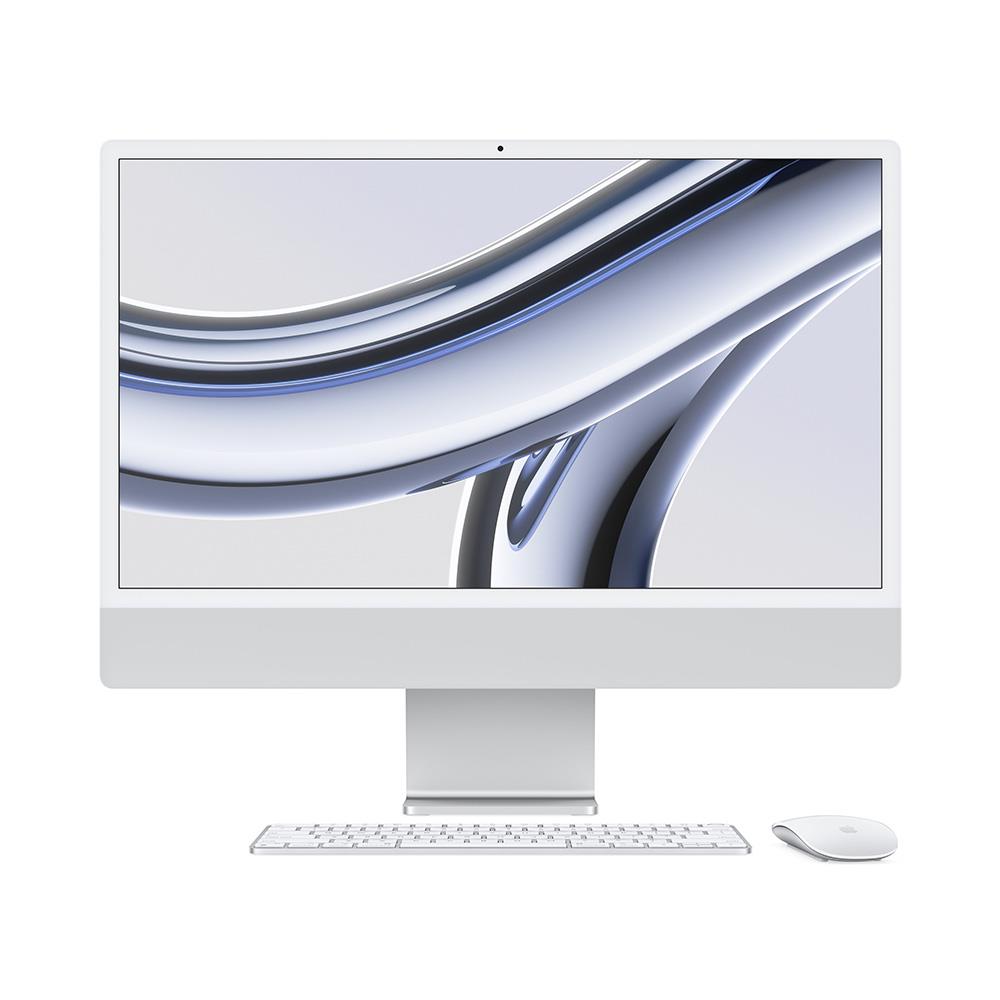 Apple iMac M3 8 GB 512GB SSD 24" 4.5K All in One PC, Silver