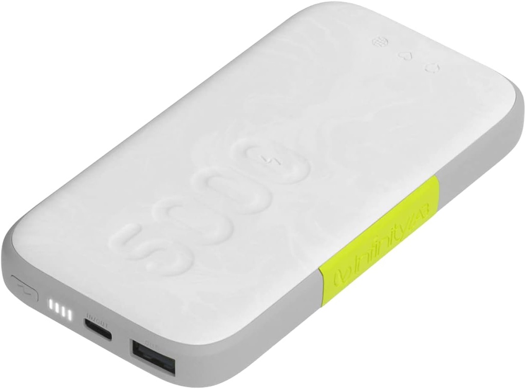 InfinityLab InstantGo 5000 mAh Wireless 18W PD Fast Charging Powerbank, White