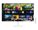 Samsung VA Smart Monitor 32" M50C Serisi FHD Akıllı Hoparlörler ve Uzaktan Kumandalı Monitör, Beyaz