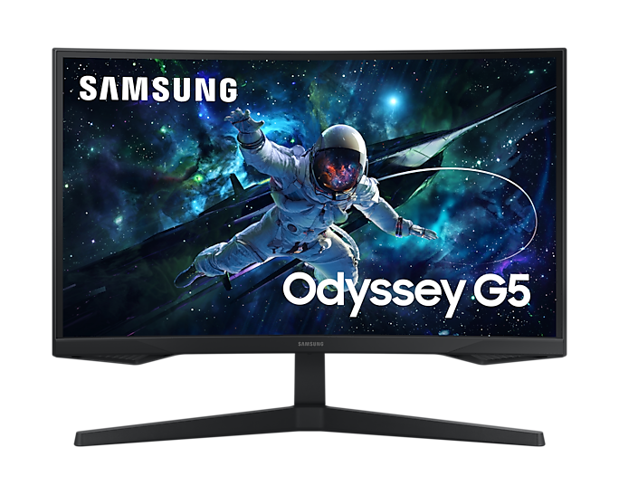Samsung Odyssey G5 G55C 27" Odyssey G5 Series QHD G55C QHD 165 Hz Curved Gaming Monitor