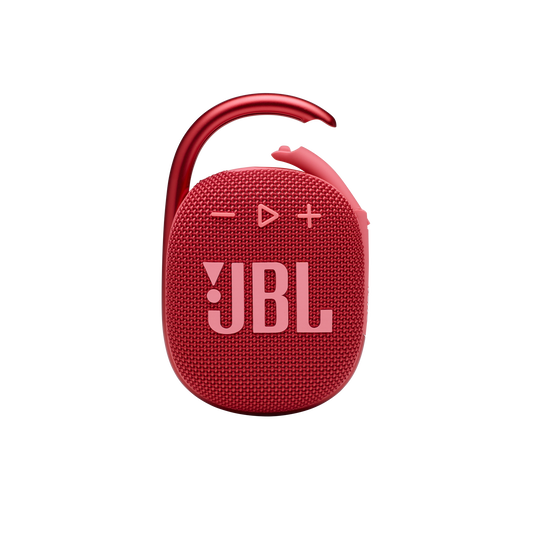 JBL Clip 4 Waterproof Portable Bluetooth Speaker, Red