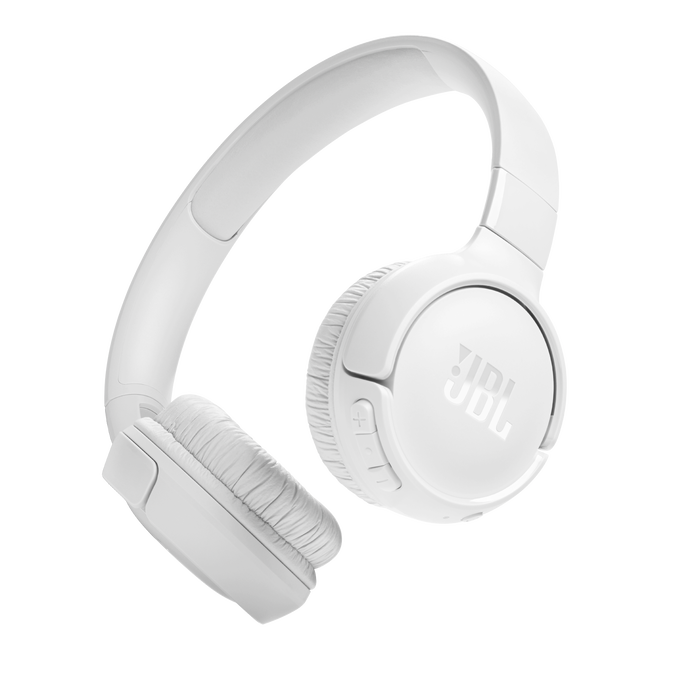 JBL Tune 520BT On-Ear Bluetooth Headphones, White
