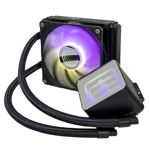 Aigo AI 120mm RGB 1700/AM5 1851 Series Liquid Cooling, Black