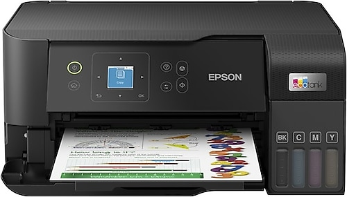 Epson EcoTank L3560 Wi-Fi + Tarayıcı + Fotokopi Renkli Çok Fonksiyonlu Tanklı Yazıcı