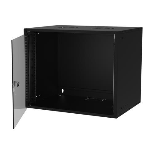 S-link SL-U9 Yeni Nesil 9U Soho Rack Kabin W 530mm D 400mm, Siyah