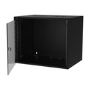 S-link SL-U9 Yeni Nesil 9U Soho Rack Kabin W 530mm D 400mm, Siyah