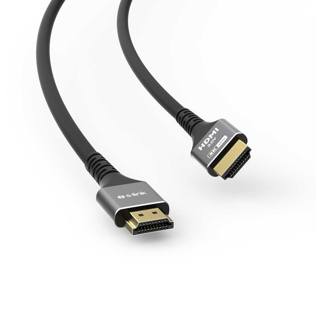 S-link SLX-HD4K015 19+1 HDMI to HDMI 1.5m Metal v2.0 4K 60Hz Cable