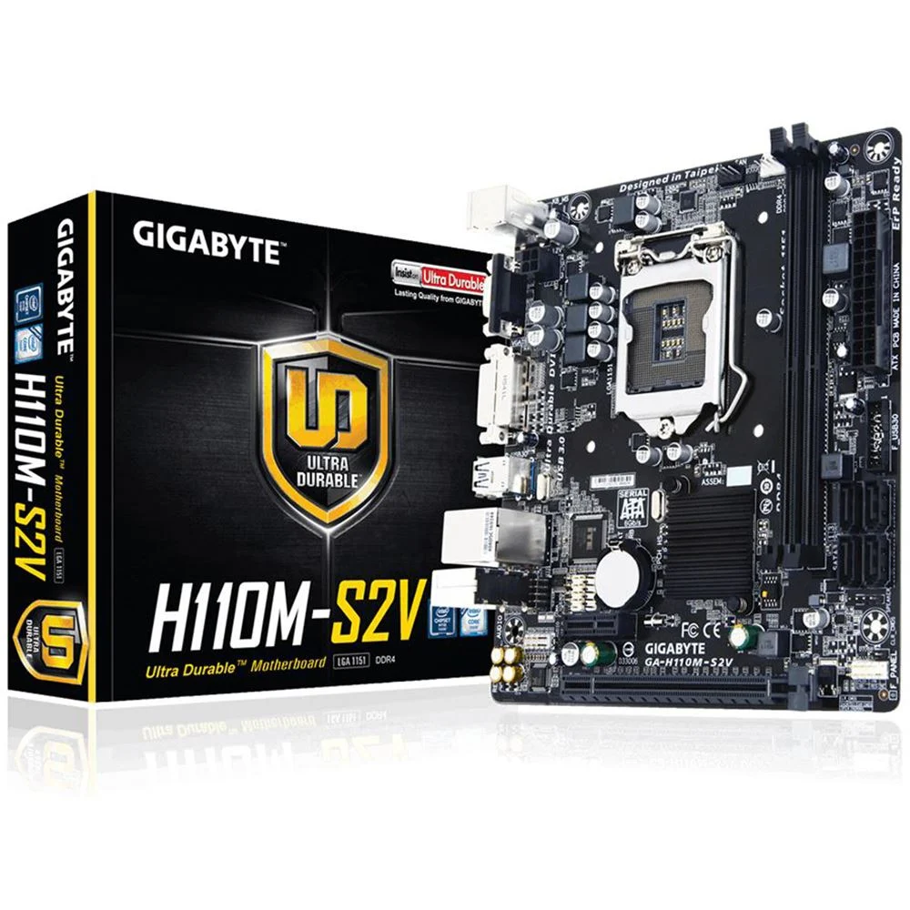 Gigabyte H110M-S2V LGA1151 DDR3 Micro ATX Motherboard