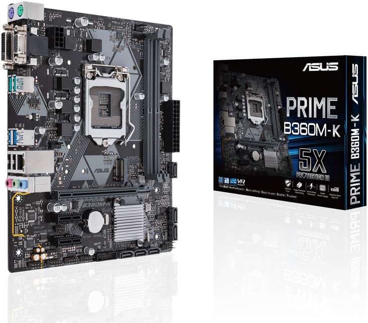 Asus Prime B360M-K Intel LGA1151 DDR4 Micro ATX Motherboard