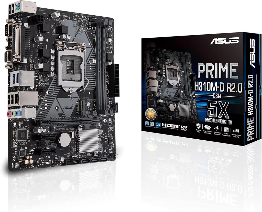 Asus PRIME H310M-D R2.0 Intel LGA151 DDR4 Micro ATX Motherboard
