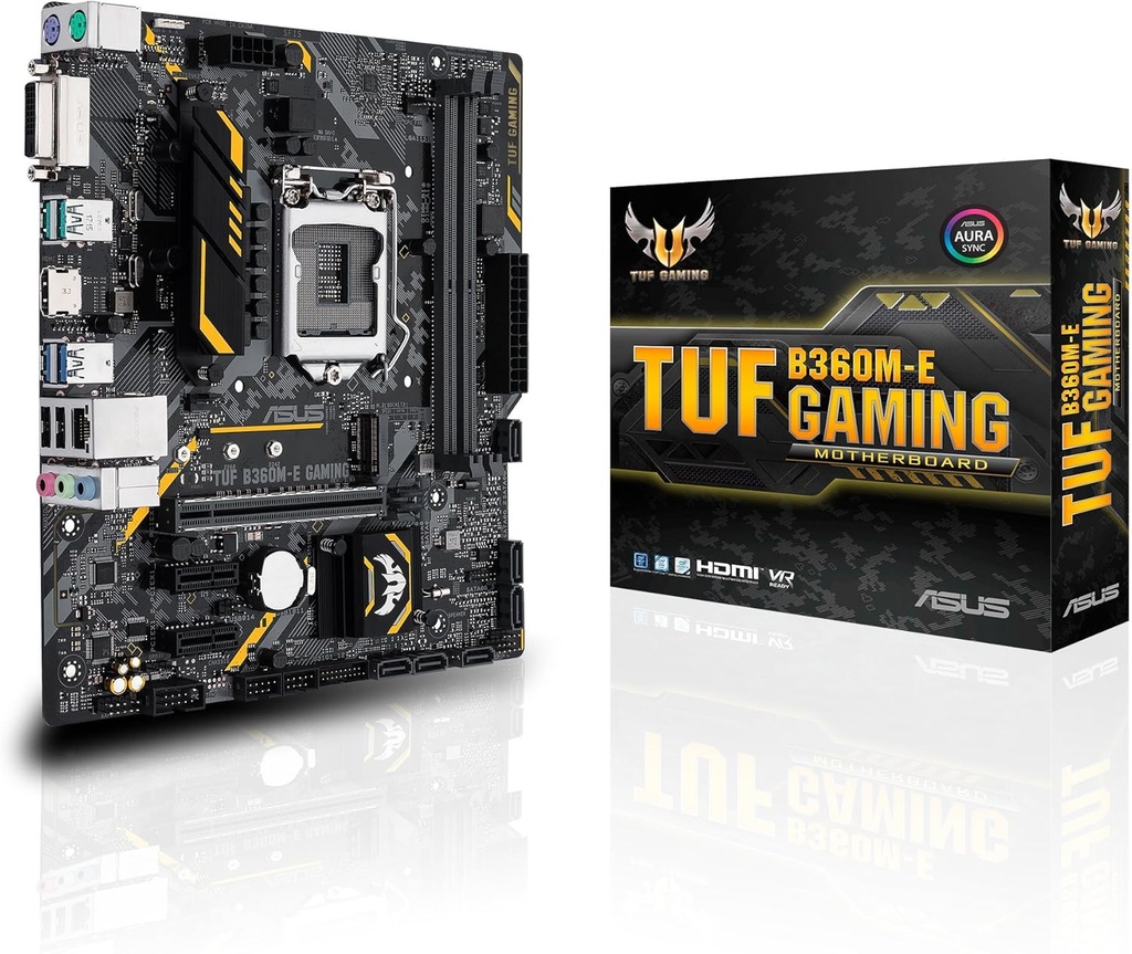 Asus TUF B360M-E Gaming Intel B360 Soket 1151 DDR4 2666MHz m-ATX Gaming Anakart