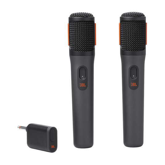 JBL Kablosuz İki Mikrofon Sistemi Çift Kanallı Alıcı, Siyah