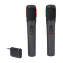 JBL Kablosuz İki Mikrofon Sistemi Çift Kanallı Alıcı, Siyah