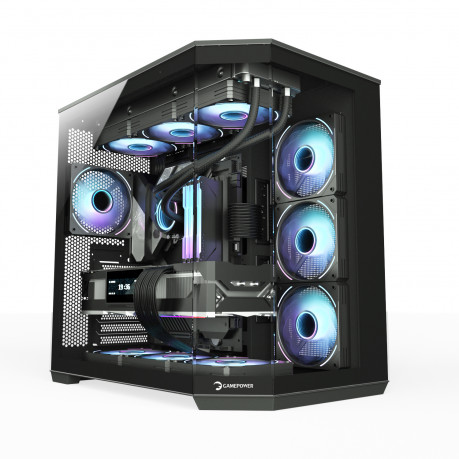 GamePower WarCry Edge 1x Series Black Fan Type-C Gaming Case