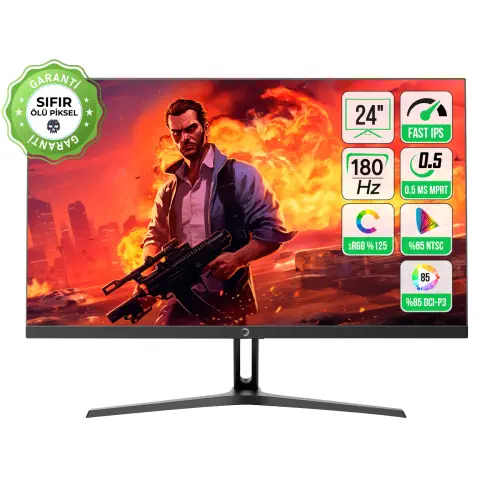GamePower 24" Bull T10 Series Flat IPS 180Hz 0.5ms FHD Gaming Monitor