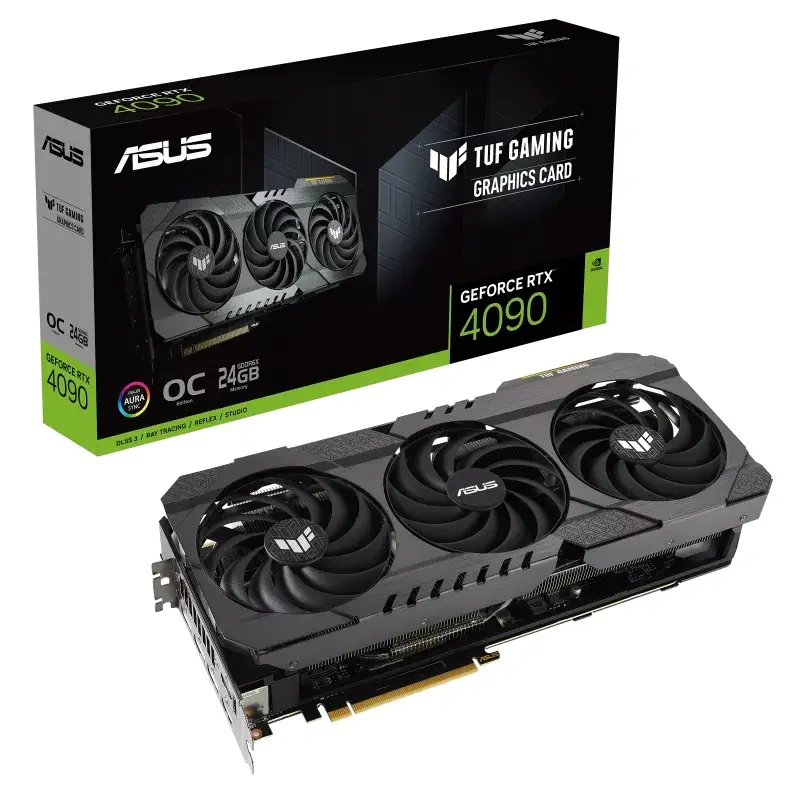 Asus TUF GeForce RTX 4090 OC 24GB GDDR6X 384Bit DX12 DLSS 3 Gaming Graphics Card