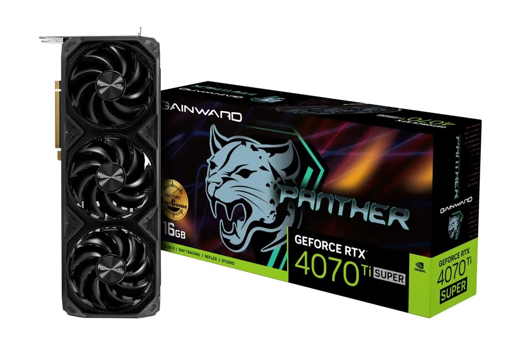 Gainward RTX 4070Ti Super Panther OC 16GB GDDR6X 256bit Gaming Ekran Kartı