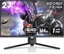 Koorui 27E1QA Series 27" 1 MS 144 Hz FreeSync 2K QHD VA LED Gaming Monitor