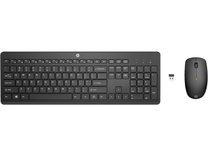 HP 235 1Y4D0AA Wireless Keyboard Mouse Set, Black