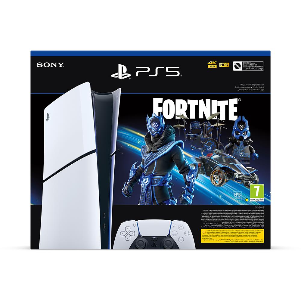 Sony Playstation 5 Slim Digital Edition Game Console + Fortnite Bundle