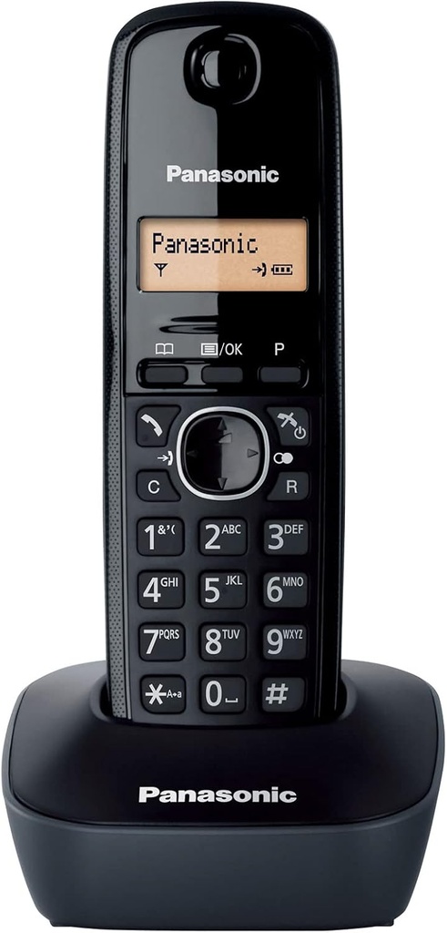Panasonic KX-TG1611 Dect Telefon Dect Telefon, Siyah