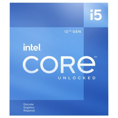 Intel i5-12400F 2.5 GHz 4.4 GHz 18MB LGA1700P-Tray VGA-less, Fanless Processor