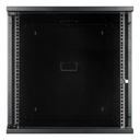 S-link SL-U12 Yeni Nesil 12U Soho Rack Kabin W 530mm D 400mm Siyah