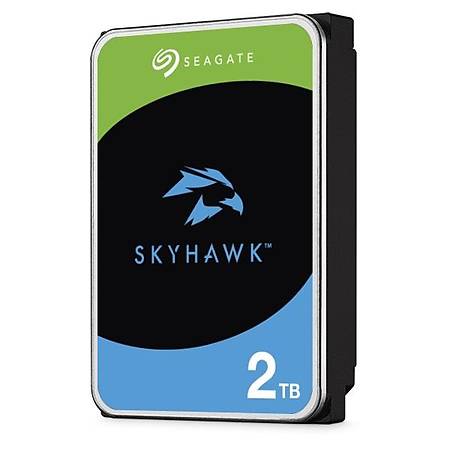 Seagate SkyHawk 3,5" 2 TB 256M 5400RPM Sata 3, 64HD Kamera, 7/24 Güvenlik Diski