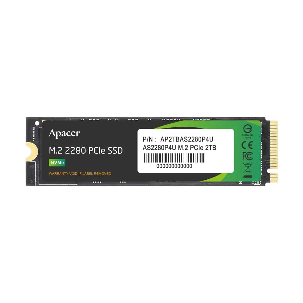 Apacer AS2280P4U Series 512 GB 3500/3000 MB/s M.2 PCIe Gen3 SSD Disk