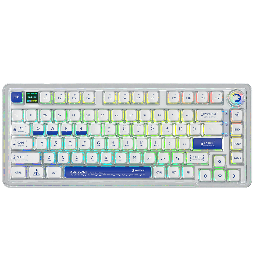 GamePower Gasket Pro X RGB Wireless Bluetooth Mechanical Hot-Swap Oil Switch Gaming Keyboard