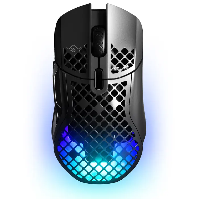 SteelSeries Aerox 5 Wireless SSM62406 Optical 9 Buttons 18000 CPI RGB Black Wireless Gaming Mouse