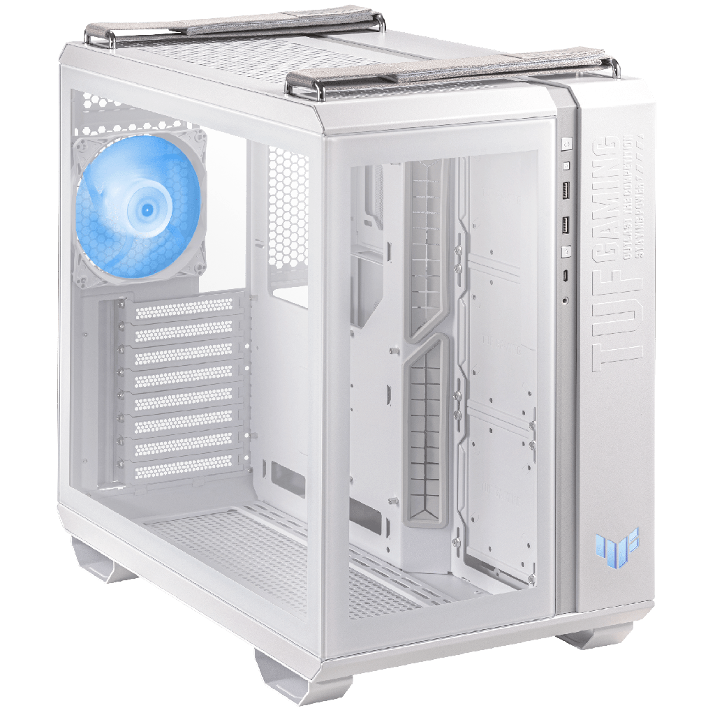 Asus TUF Gaming GT502 Plus Temperli Cam USB Type-C ATX Mid-Tower Gaming Kasa, Beyaz