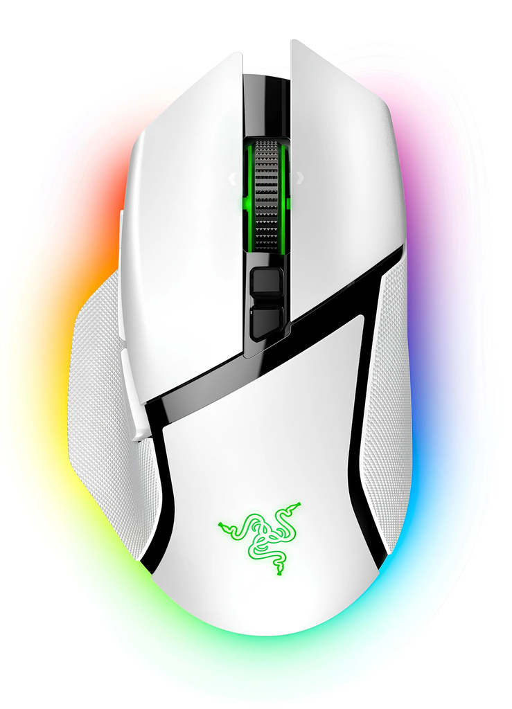 Razer Basilisk V3 RGB Wireless Optical Gaming Mouse, White