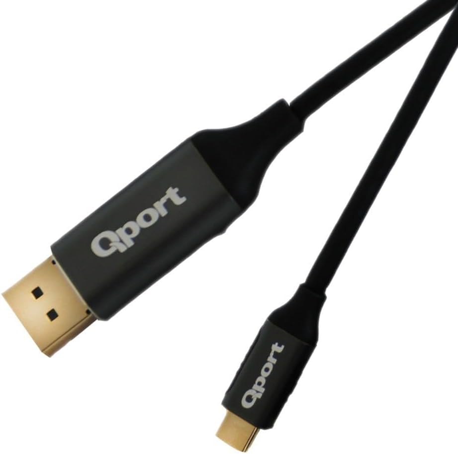 Qport Q-THD Type-C dan Display Port 2MT 4K 60Hz Kablo