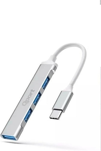 Qport Q-UC204 USB To 4 Port Metal USB Çoklayıcı