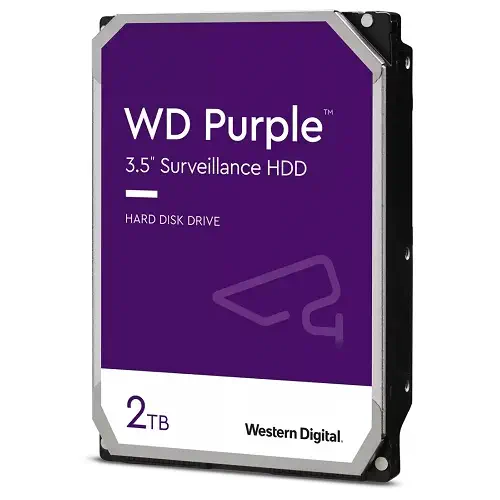 WD Purple 23PURZ 2TB 3.5" 5400RPM 64MB Sata 6GB/s 7x24 Security Disk