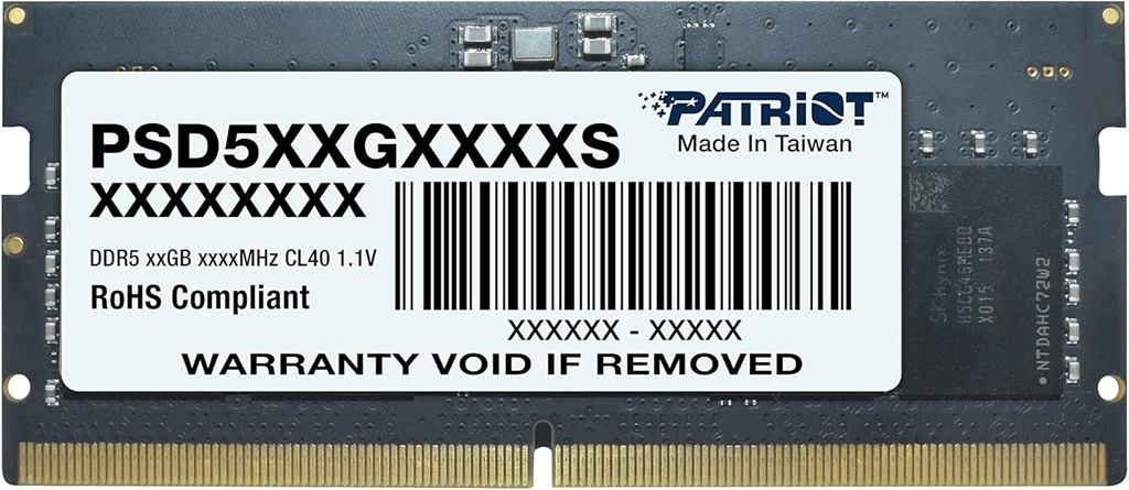 Patriot Signature Line Serisi 16GB (1x16GB) DDR5 5600MHz CL46 Notebook Ram