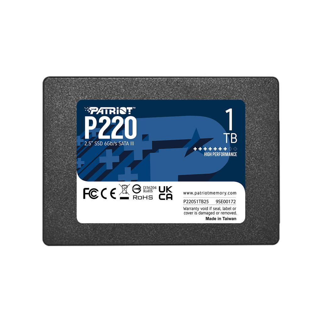 Patriot P220 Series 1TB 550/500MB/s 2.5" Sata 3 SSD Disk