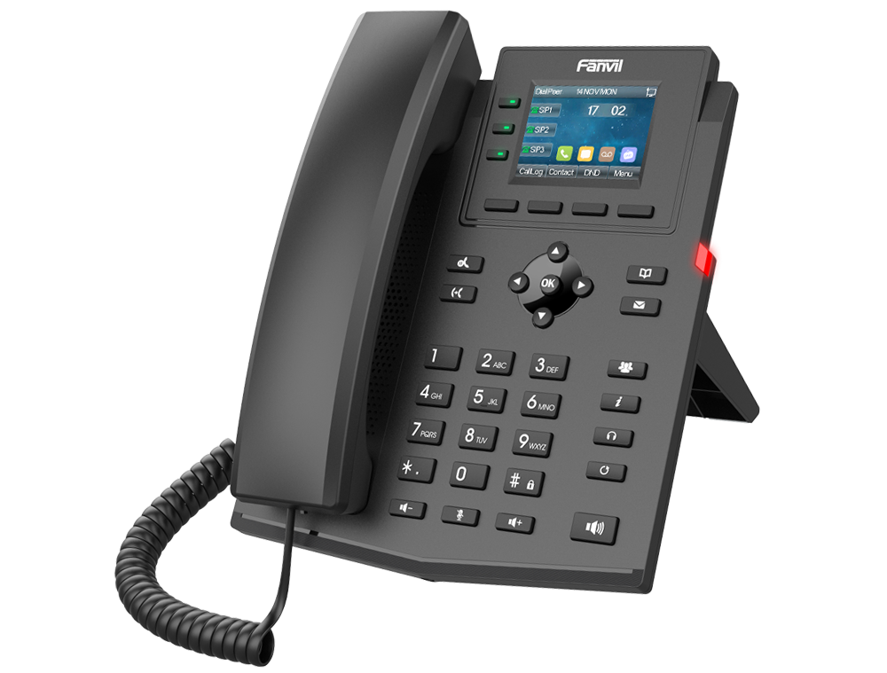 Fanvil X303P 4SIP Renkli Ekran Poe IP Telefon
