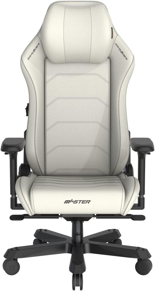 DXRacer Master Serisi Mikrofiber Deri, 4D Kolçaklar, XL Beden Oyuncu Koltuğu, Beyaz
