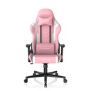 DXRacer P132 Prince Series Soft Surface 1D Armrests 130 Kg Gaming Chair, Pink/White