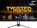 Twisted Minds ECO Series Flat 27 FHD, 100 HZ, IPS, 1ms Gaming Monitor