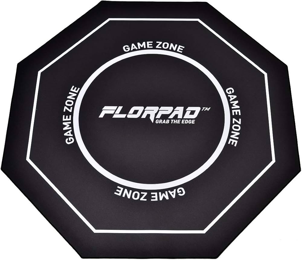 Florpad Playground Floor Protection Mat Large 120 x 120 cm, Black